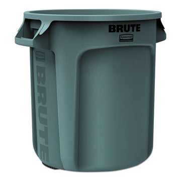 Rubbermaid® Commercial Round Brute Container, Plastic, 10 Gal, Gray freeshipping - TVN Wholesale
